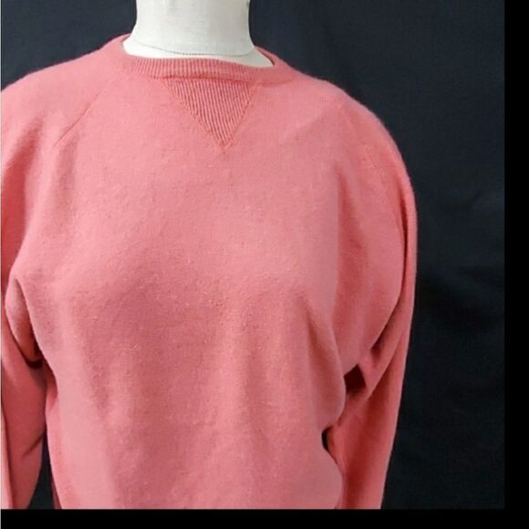 Erdos Coral Pink Cashmere Sweater Size Medium - Picture 2 of 8